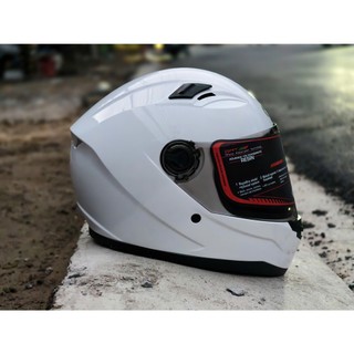 Nón bảo hiểm Fullface AGU Racing đỏ lên đuôi gió pissta cực ngầu tặng kèm túi rút xịn