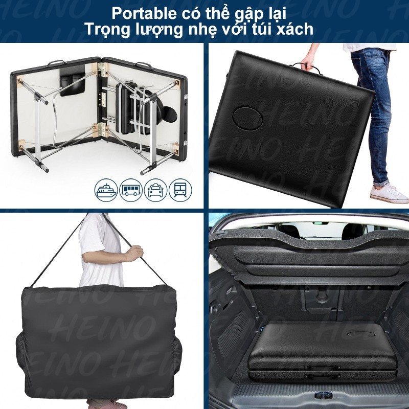 𝑯𝑬𝑰𝑵𝑶 Giường Vali Gấp Gọn Giường Massage Gấp Gọn Tiện Lợi Dành Cho Spa Thẩm Mỹ Viện Nhiều màu | BigBuy360 - bigbuy360.vn