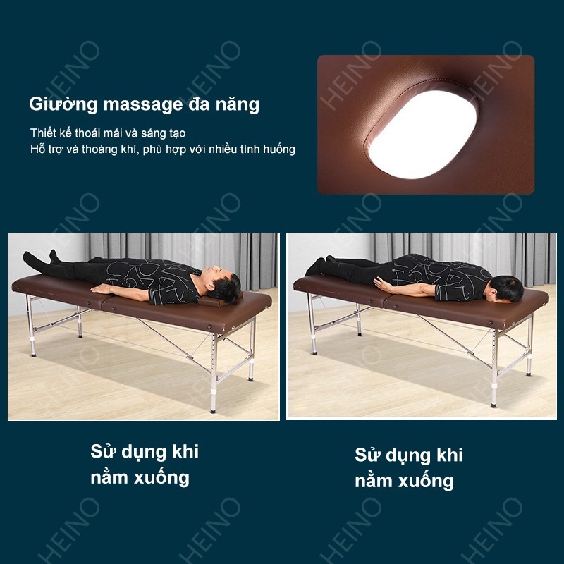 𝑯𝑬𝑰𝑵𝑶 Giường Vali Gấp Gọn Giường Massage Gấp Gọn Tiện Lợi Dành Cho Spa Thẩm Mỹ Viện Nhiều màu | BigBuy360 - bigbuy360.vn