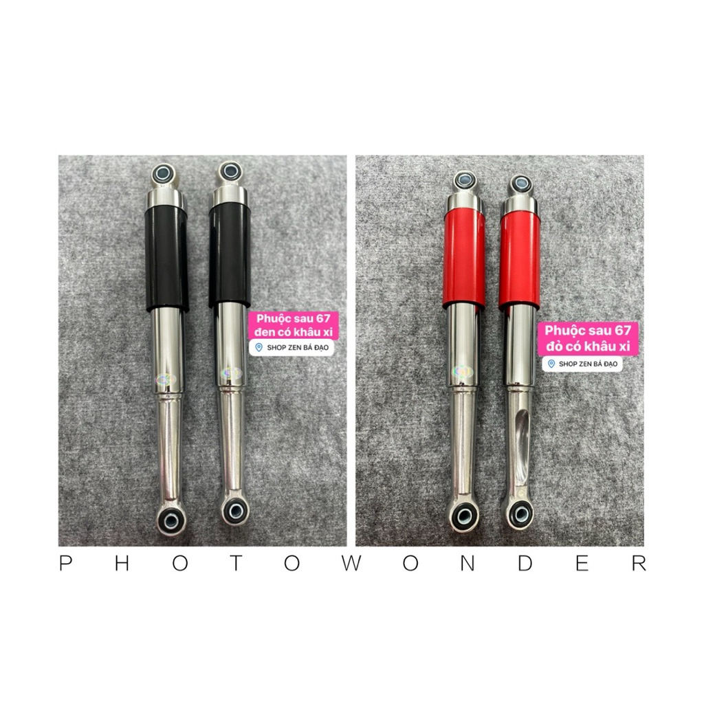 Phuộc sau 67 mới có khâu đen- đỏ (1 cặp)