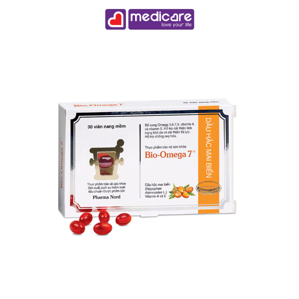 Viên uống PHARMA NORD Bio-Omega 7 hỗ trợ đẹp da 30 viên