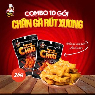  Combo 10 Gói Chân Gà Rút Xương CHIKI 26g – Cay Giòn Đậm Vị Món Ăn Vặt Ngon Tiện Lợi 