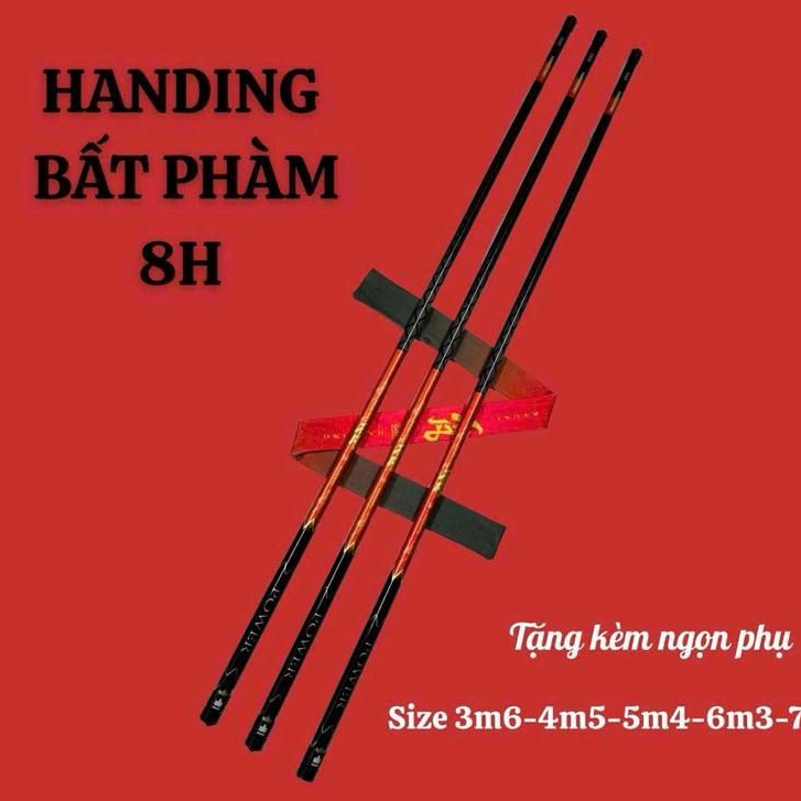 Cần Câu Tay  HANDING RYUKI BẤT PHÀM 8H Chất Lượng + Chuyên Săn Hàng Tải Cá Lớn Tặng kèm phụ kiện