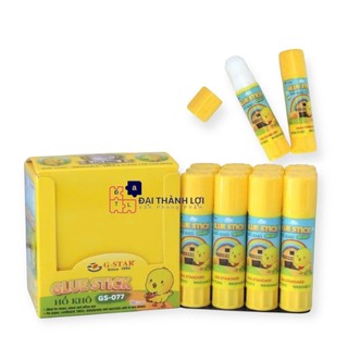 [GS077/GS099] HỘP 12 Chai Hồ Khô/ Keo Dán Khô/ Hồ Dán Giấy Gstar GS-077 / GS 099, Bám Dính - Chính Hãng