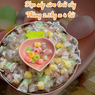    Sỉ 1kg  Kẹo Sáp Ong Nhân Chảy Siro Vị Trái Cây Rừng Thơm Ngon Chua Ngọt TACASA SHOP 
