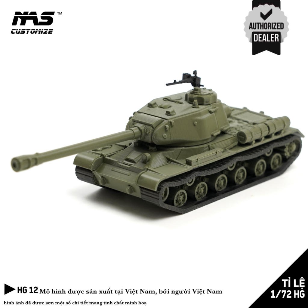 [NAS] Mô hình xe tăng HG Nga IS-2 tỉ lệ 1/72. mô hình lắp ráp xe tăng Nga IS-2 tỉ lệ 1:72 HG