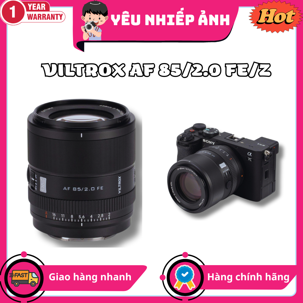 Ống Kính Viltrox AF 85mm F2.0 EVO FE/Z Cho Máy Ảnh