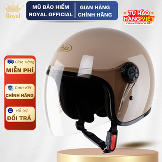  Mũ Bảo Hiểm 3 4 Có Kính Chính Hãng Asia  MT-124K Nữ Nam Form Nhỏ Gọn Nón Bảo Hiểm Trùm Đầu Tiện Lợi 