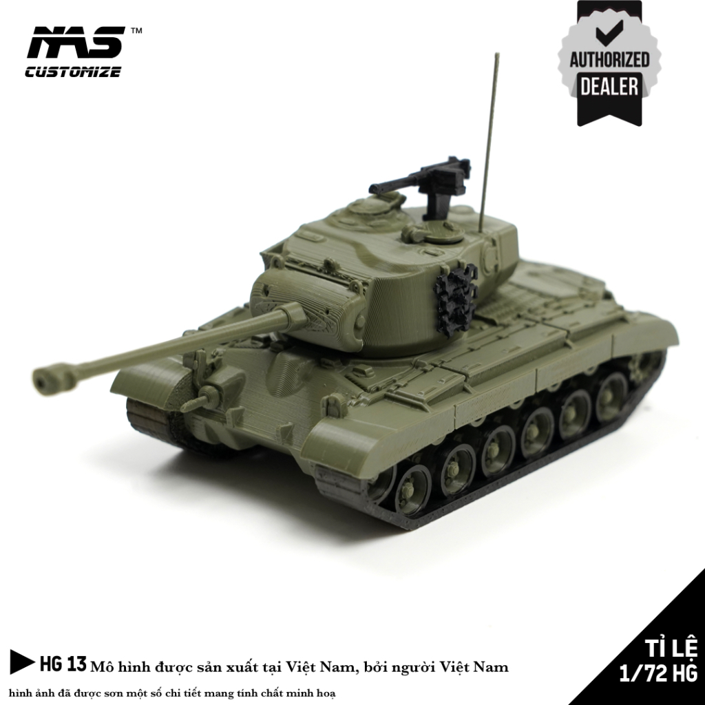 [NAS] Mô hình xe tăng HG Mỹ M26 Pershing tỉ lệ 1/72. mô hình xe tăng M26 Pershing tỉ lệ 1:72 HG