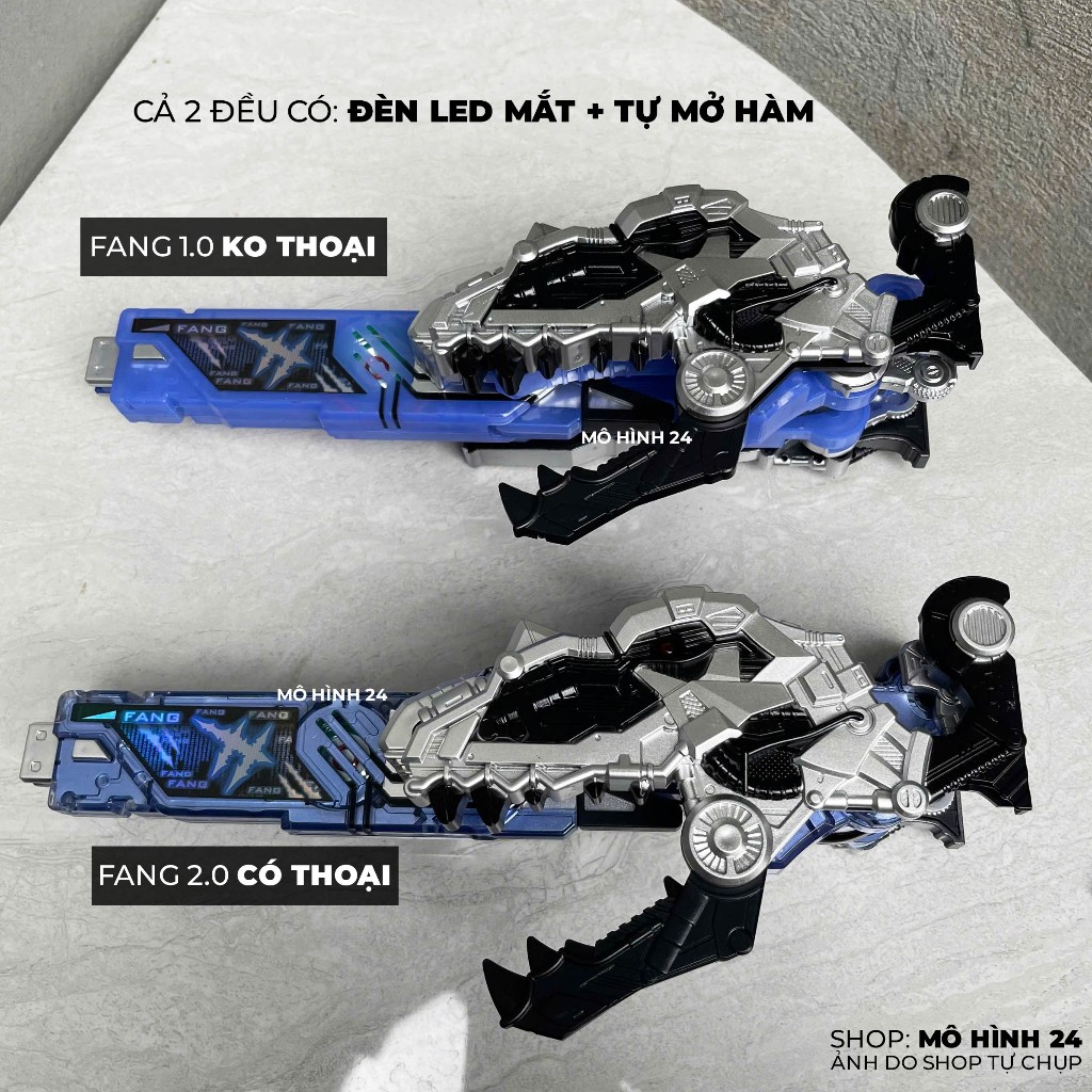 BỘ Thắt lưng Kamen Rider W JOKER FANG 2.0 có thoại có đèn tự mở được hàm double kamen rider khủng lo