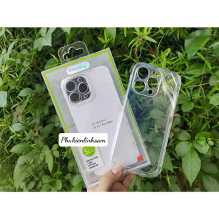 iPhone 6 Plus đến > 15 Pro max-Ốp lưng trong dẻo bảo vệ camera RealSky Full hộp