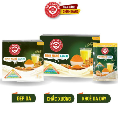 Tinh nghệ Canxi Honimore Natural & Healthy 160g,288g - Gói nhỏ tiện dụng | Bổ sung Canxi | Thơm ngon