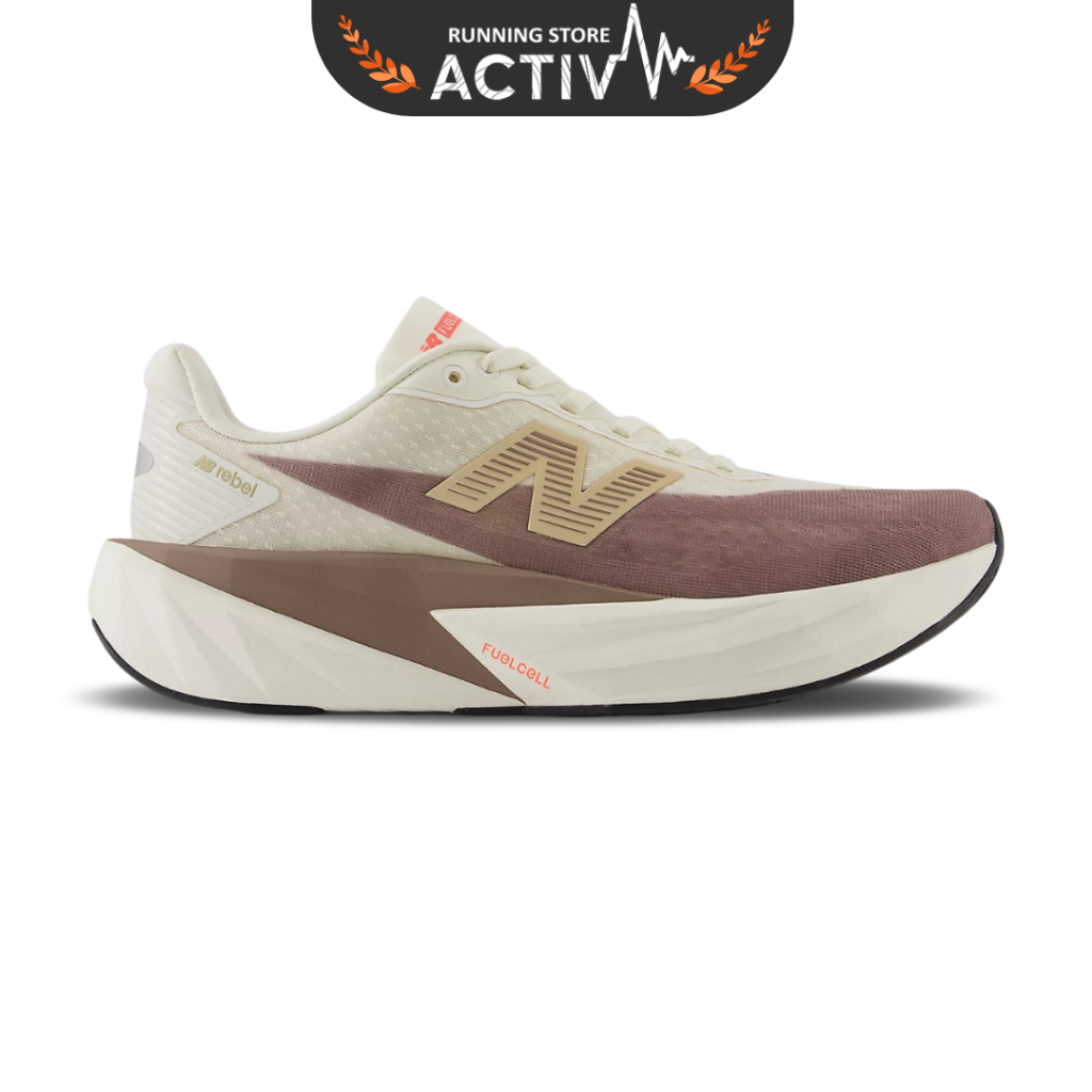 Giày Chạy Bộ Nữ New Balance FuelCell Rebel V5 - Angora/Earth Shadow
