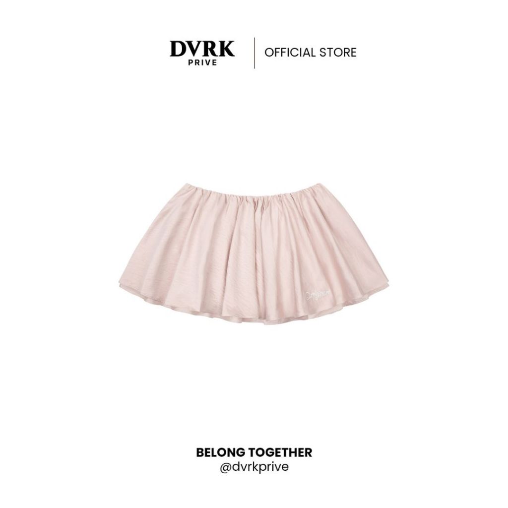 Chân Váy Ngắn Lưng Thun Dáng Xòe Màu Hồng-DVRK-25W