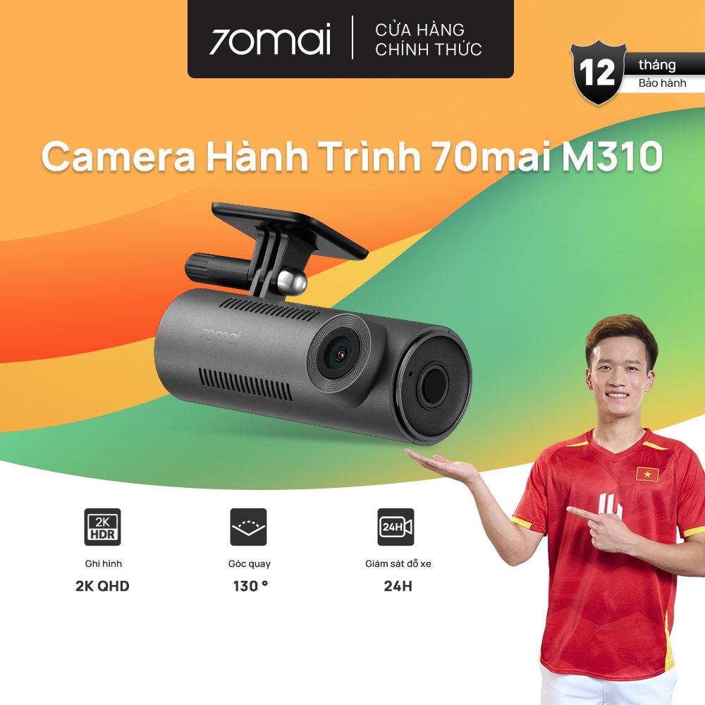 Camera Hành Trình 70mai M310 Phiên Bản Quốc Tế, Ghi Hình 2K QHD Ra Lệnh Giọng Nói