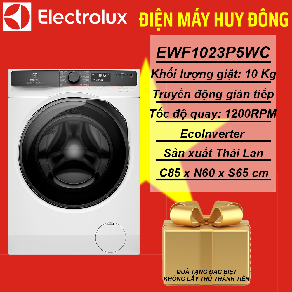 Máy giặt Electrolux UltimateCare 500 Inverter 10 kg EWF1023P5WC