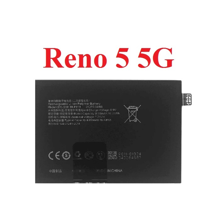 Pin Li-Polymer Oppo Reno 5 5G Mã BLP811 Dung Lượng 4300mAh New Thay Thế