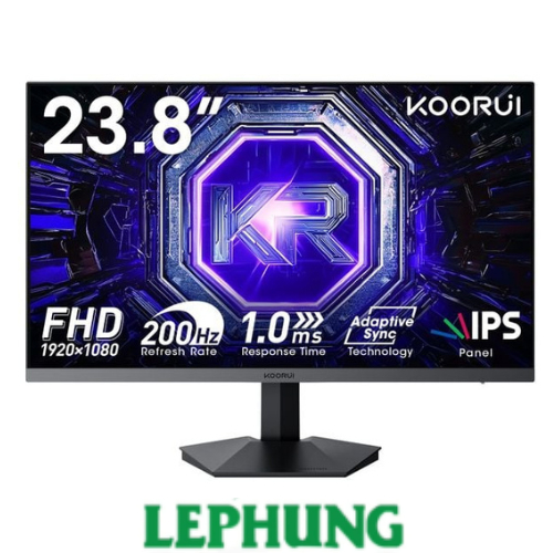 Màn hình KOORUI G2411P 23.8 inch FHD 1920 × 1080  IPS 200Hz 1ms/ VESA 75 x 75 mm- Bảo hành 3 năm