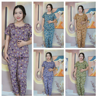 Bộ lửng thun lạnh tay ngắn quần dài có 2 túi