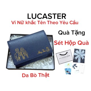 Ví nữ khắc tên da thật cao cấp Hàn Quốc thời trang nữ cao cấp LRC009 bảo hành 12tháng
