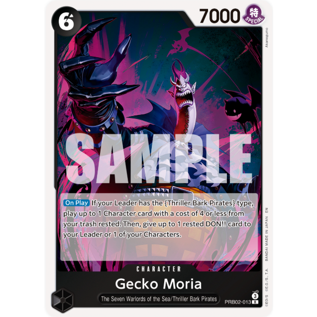 [Thẻ bài OnePiece] PRB02-013 | R | CHARACTER Gecko Moria