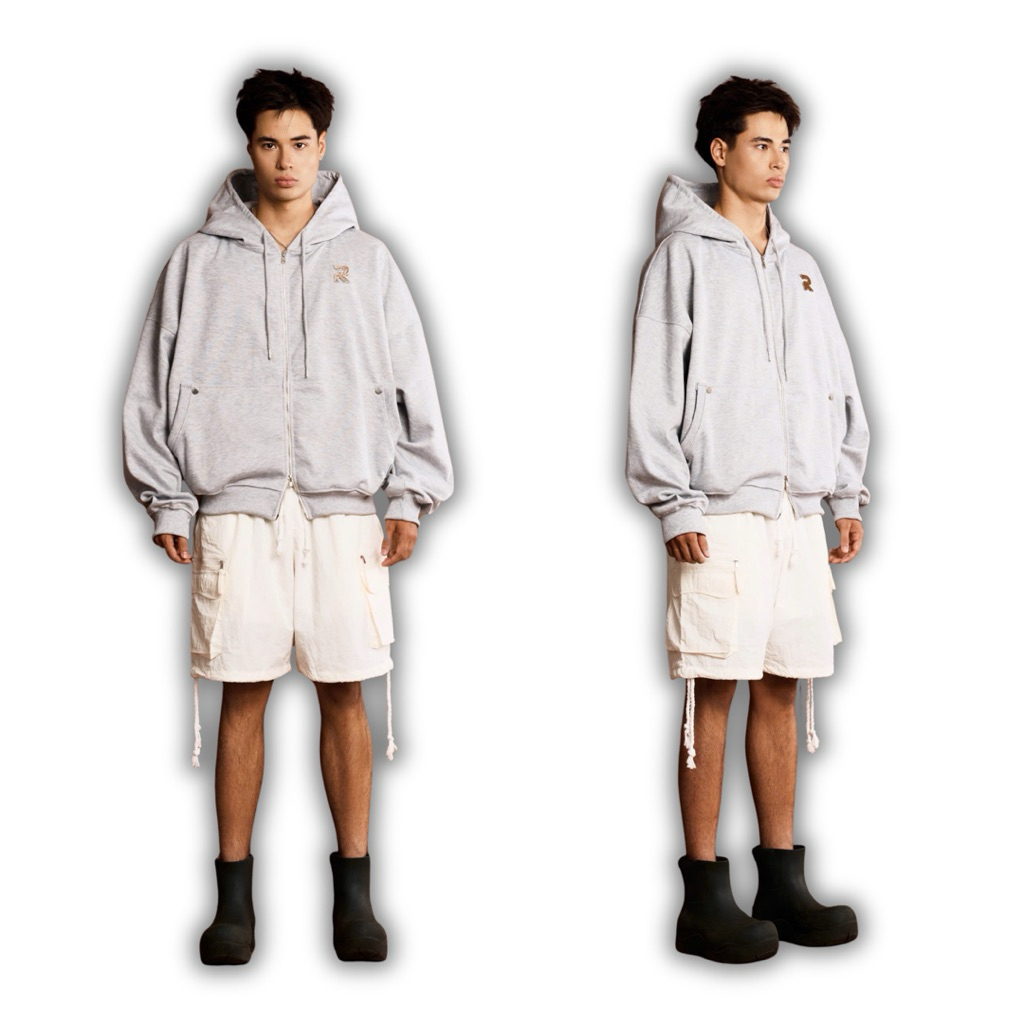 Áo khoác Hoodie zip có nón vải nỉ PCG 2.0 Regods - EDGE METAL ZIP HOODIE | BigBuy360 - bigbuy360.vn