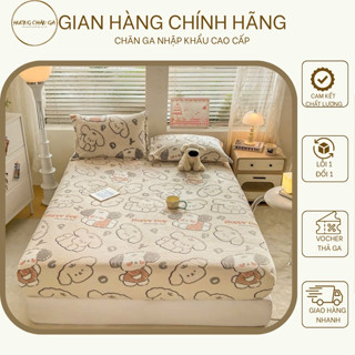  Ga gối nỉ nhung sữa cao cấp ga trải giường bọc đệm mềm mịn không rụng lông dành cho mùa đông ấm áp- HƯƠNG CHĂN GA 