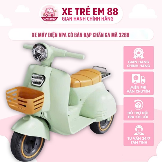MS3288T -Xe máy điện VPA có bàn đạp chân ga mã 3288 Đồ Chơi