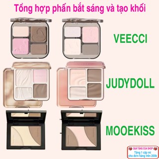 Tổng hợp các loại phấn bắt sáng và tạo khối thông dụng trên thị trường: VEECCI MOOEKISS JUDYDOLL... 
