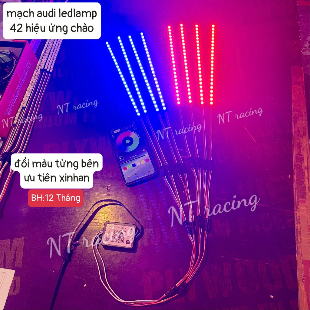 Mạch Audi Led lamp , A11 , i8 mới (42 hiệu ứng chào khởi động)
