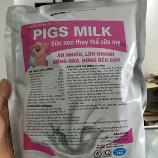 Pigs milk 1kg sữa non thay thế sữa mẹ cho heo(có 2 mẫu màu vàng và màu đỏ)