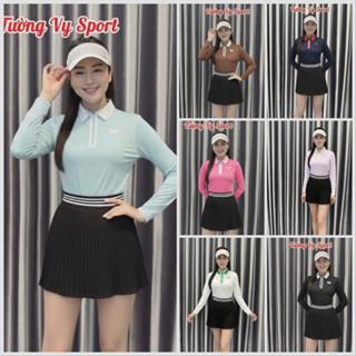 Sét thể thao TD01 nữ golf tennis pickleball cầu lông chất co giãn váy xếp ly đẹp lên phom xinh 