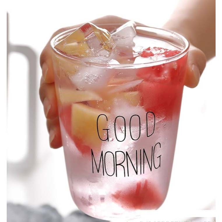set 2 Ly Good Morning Thủy Tinh