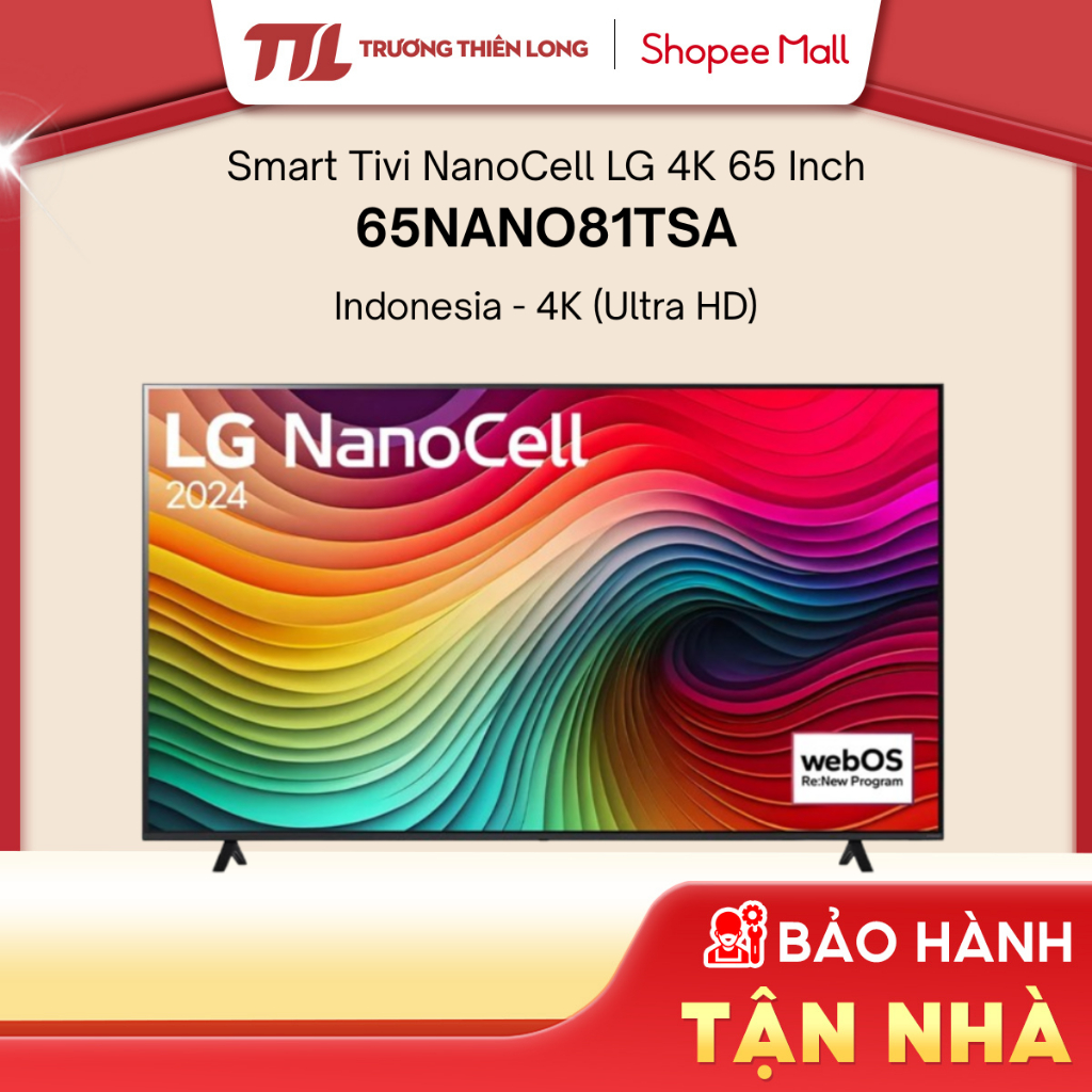 65NANO81TSA - Smart Tivi NanoCell LG 4K 65 Inch 65NANO81TSA [TOÀN QUỐC]