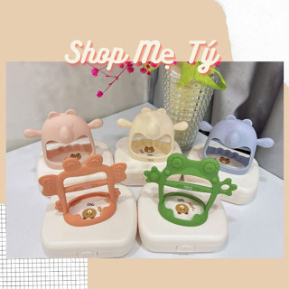 [KÈM HỘP ĐỰNG ]Gặm Nướu Silicon TGM Teddy Nature nội địa Hàn siêu mềm cho bé từ 3M+