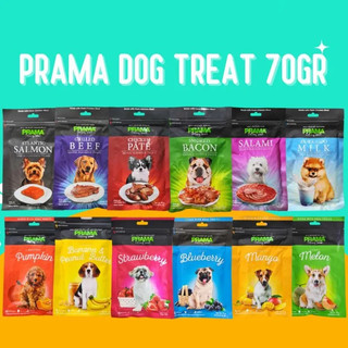 PRAMA - DATE MỚI - Snack Bánh Thưởng Thơm Ngon, Bổ Dưỡng, Nhiều Hương Vị Cho Chó 70g