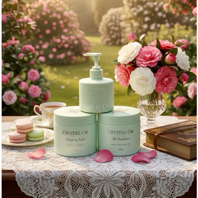 COMBO KEM BODY NGÀY + ĐÊM + KEM TƯƠI CRYSTAL CM CHU HẰNG (kem ngày , kem đêm ủ cốt dẻo , kem tươi(KE