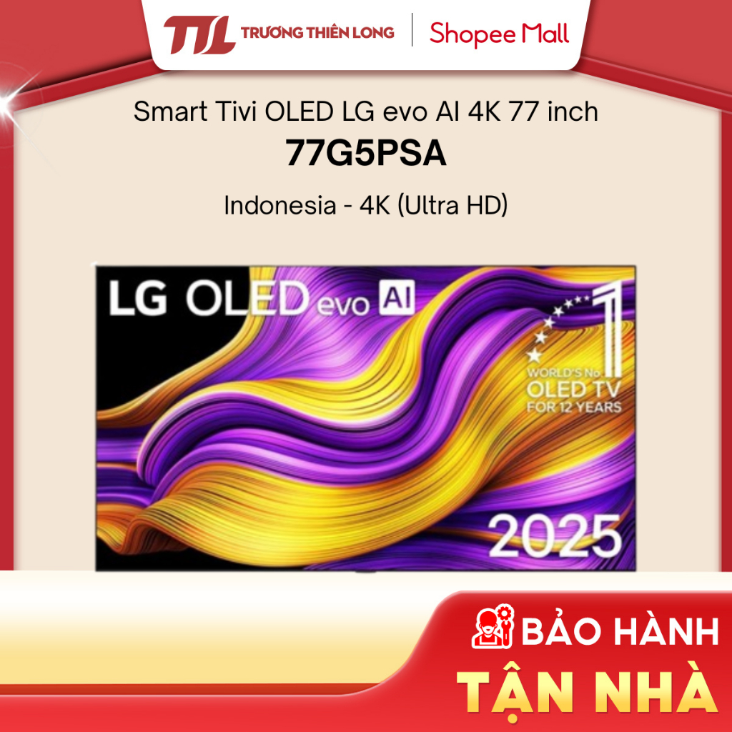 77G5PSA-Smart Tivi OLED LG Evo AI 4K 77 Inch OLED 77G5PSA