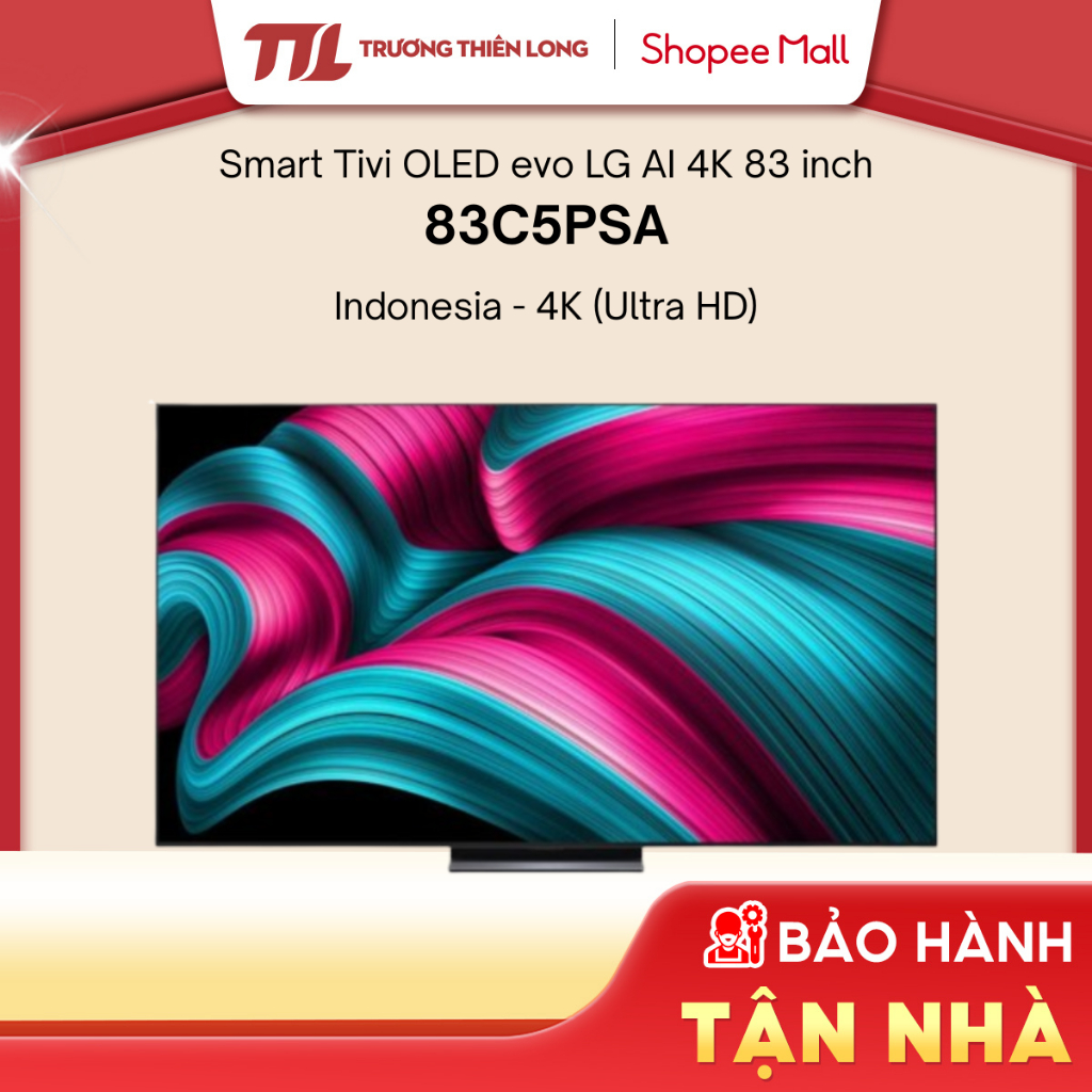 83C5PSA-Smart Tivi OLED LG Evo AI 4K 83 Inch OLED83C5PSA-Bảo Hàng Chính Hãng