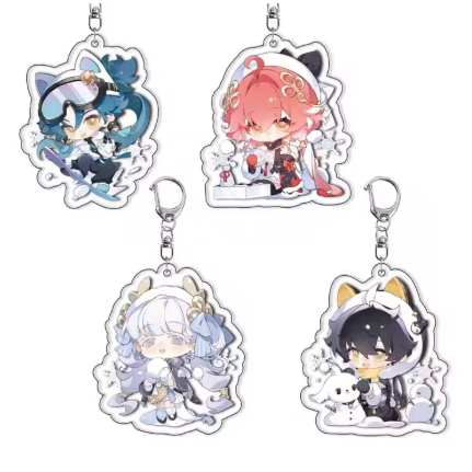 Móc khóa nhân vật Changli, Jinhsi, Jiyan, Rover trong game Wuthering Waves