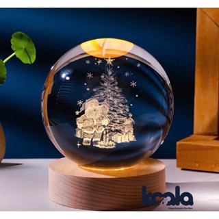  Quả Cầu Tuyết Giáng Sinh Quà Tặng Noel Sinh Nhật Decor Bàn Làm Việc Đèn Ngủ Làm Từ Pha Lê Lung Linh 