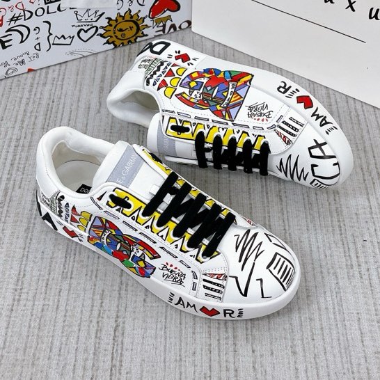 Giày CHính hãng D_GG Trái Tym Nam Cực Đẹp Chữ Thêu Đế Đủ Bill Box, Giày thể thao sneaker nam D_GG Đi