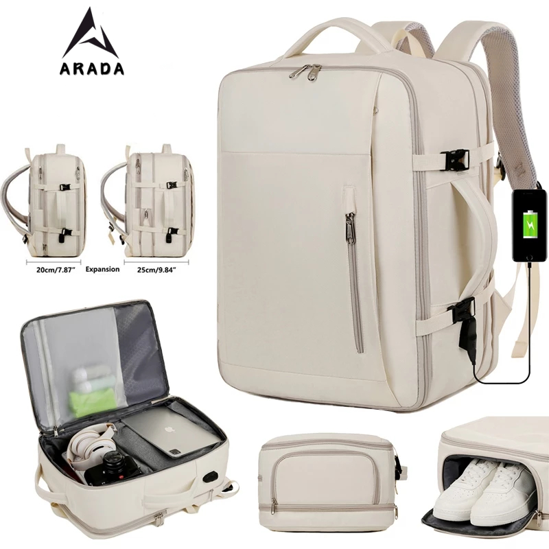 Baló du lịch có thể mở rộng chống nước cao cấp kích thước lớn ngăn đựng giày và nhiều ngăn tiện lợi