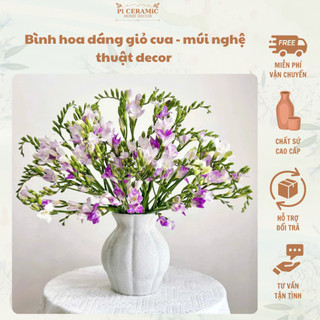  Bình hoa dáng giỏ cua - múi nghệ thuật decor trang trí cắm hoa 
