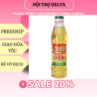 combo 4 chai Dầu thực vật tinh luyện Cái Lân chai 400ml