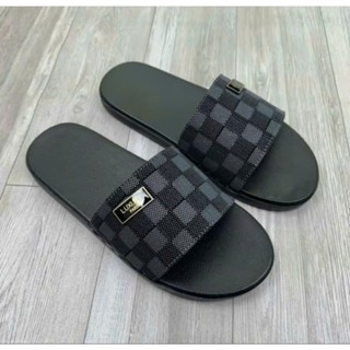  Dép luxury nam nữ bản khâu xuyên đế đẹp mẫu ô ca rô form basic dễ phối đồ - dép da dép quai ngang dép lê dép boy phố. 