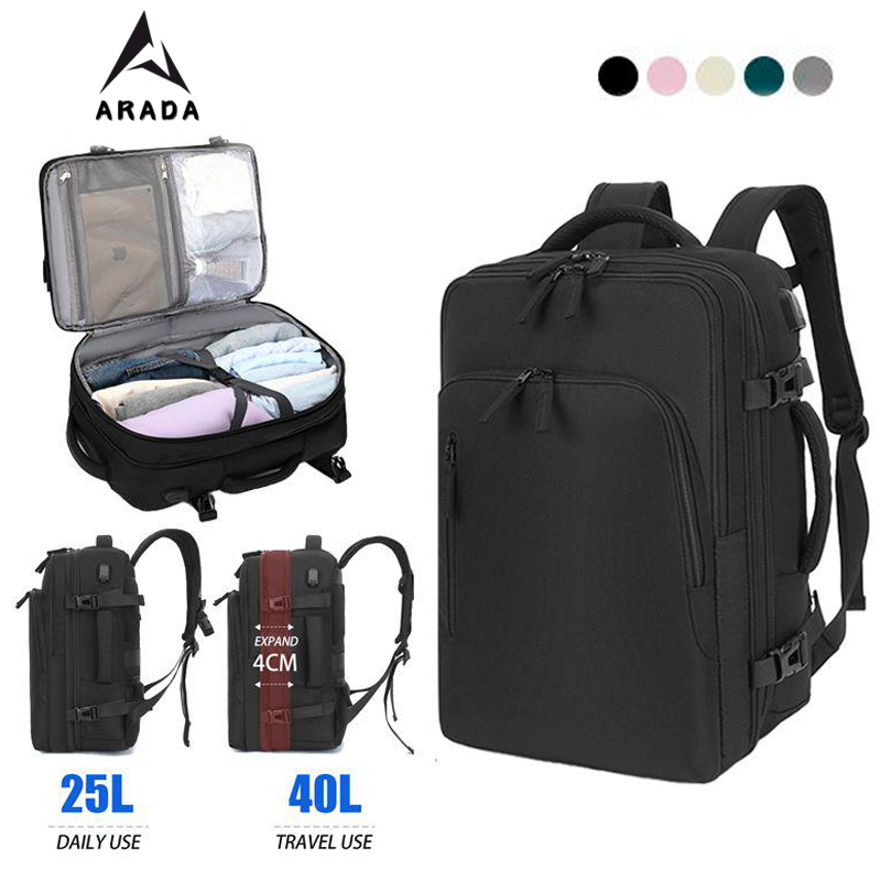 Balo du lich Không gian nhiều lớp chong tham the mo rong dn lurorng lorn nam đựng quần áo