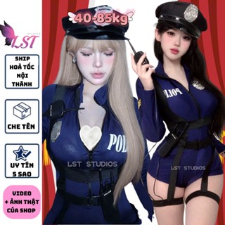  LL8531  CHE TÊN + CÓ BIGSIZE  Trang Phục Nội Y Hoá Trang Nữ Đặc Công Gợi Cảm  Cosplay Sexy Jumsuit Liền Thân 