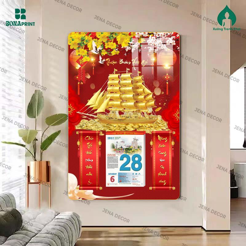 [LỊCH TẾT 2026] Đốc lịch tết THUẬN BUỒM XUÔI GIÓ, Đốc lịch tết tráng gương 2026