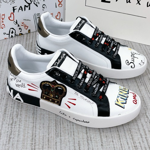 Giày nam D_GG đính Đá Vua Siêu Cấp Loại 1 quảng châu ĐỦ Bill Box, Giày Thể Thao Nam D_GG Đen Đẹp Chữ